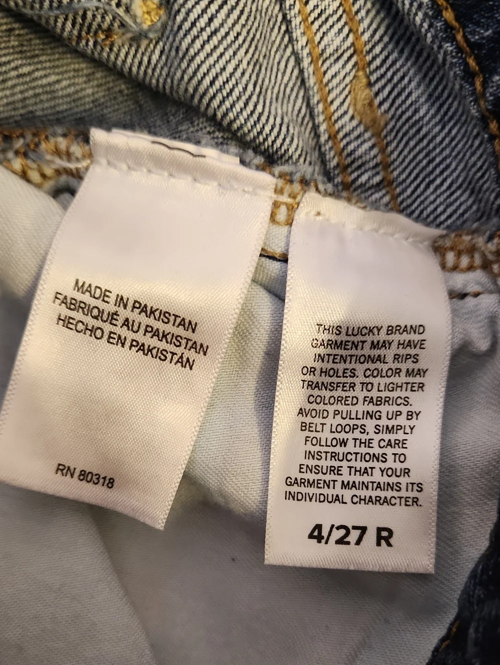 LUCKY BRAND The Baggy Jeans with Silver Studs, size 4/27